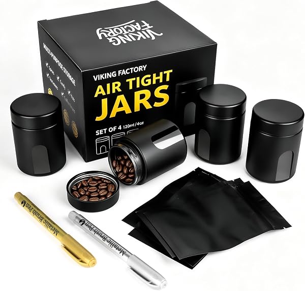 Smell Proof Glass Jar Set