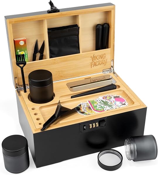 Large Bamboo Stash Box